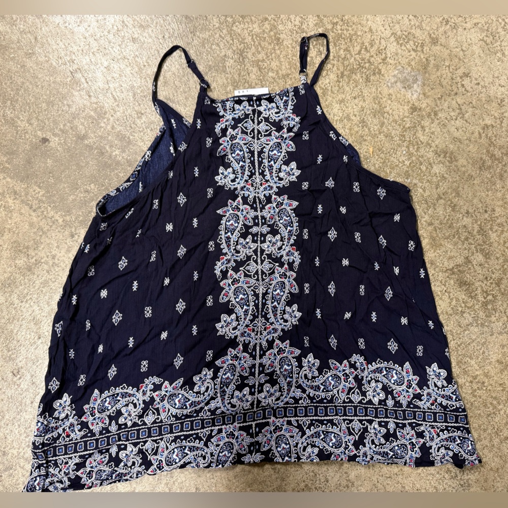 LUQ Rachell Tie Detail Top XL